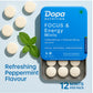 Focus Gum — Mint (12 Pieces) | Caffeine + L‑Theanine